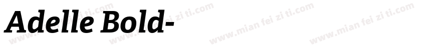 Adelle Bold字体转换